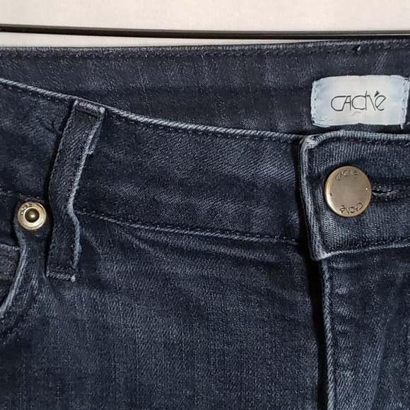 Cache Vintage 5-Pocket Mid-Rise Resin Rinse Jeans Size 10 - Picture 3 of 10